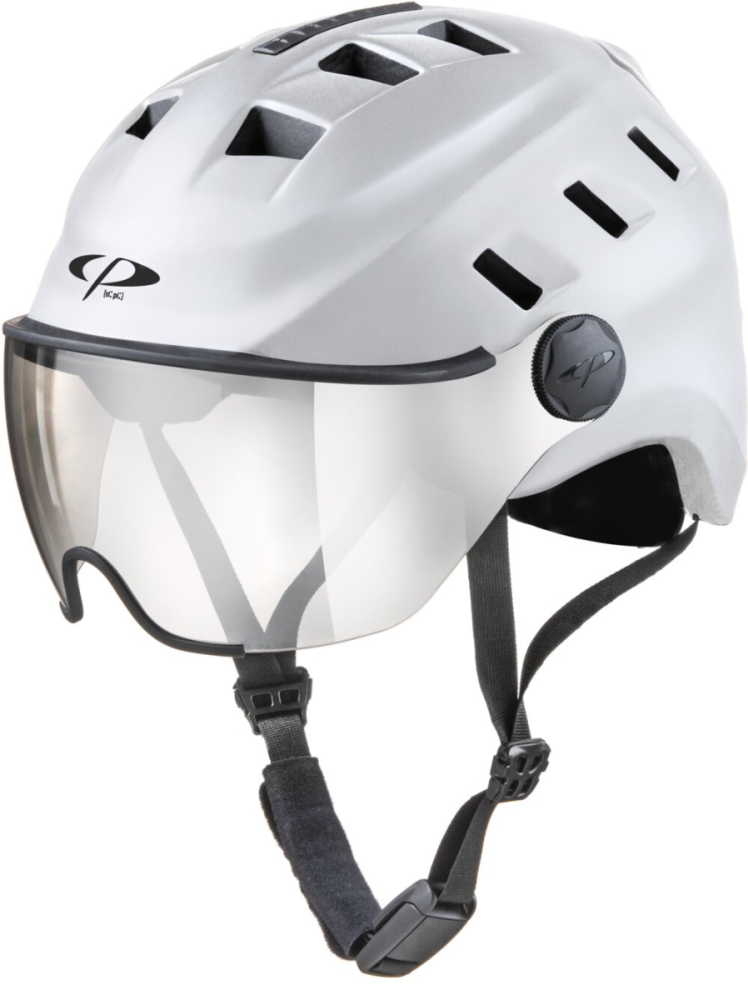 CP Bike CHIMO Helmet visor vario white matt, S/M