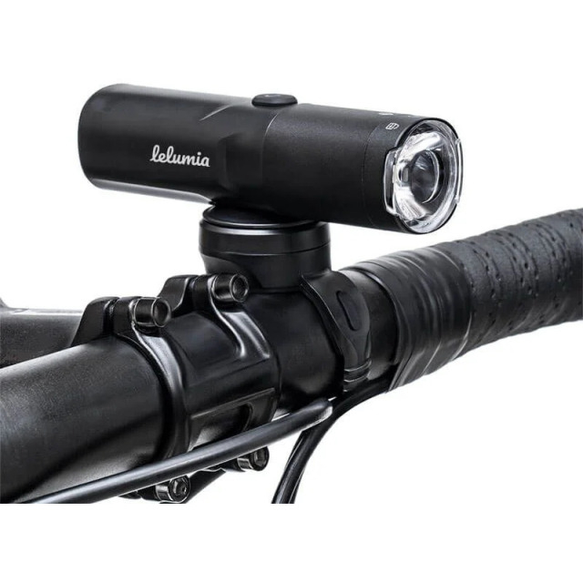 Lelumia Lampe Twist 400 / Rücklicht Split R 50 USB Set, 400 Lumen inkl. USB-Ladekabel schwarz