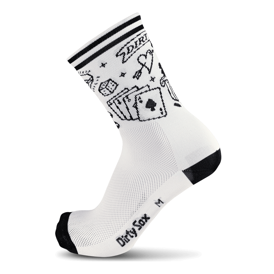 DirtySox Inked - White - L (44-47)