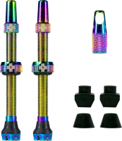 V2 Tubeless Ventil Kit 60mm/iridescent 60 mm, iridescent