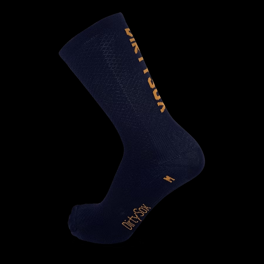 DirtySox Pro Teamsocks - Navy-Orange, S (35-39)