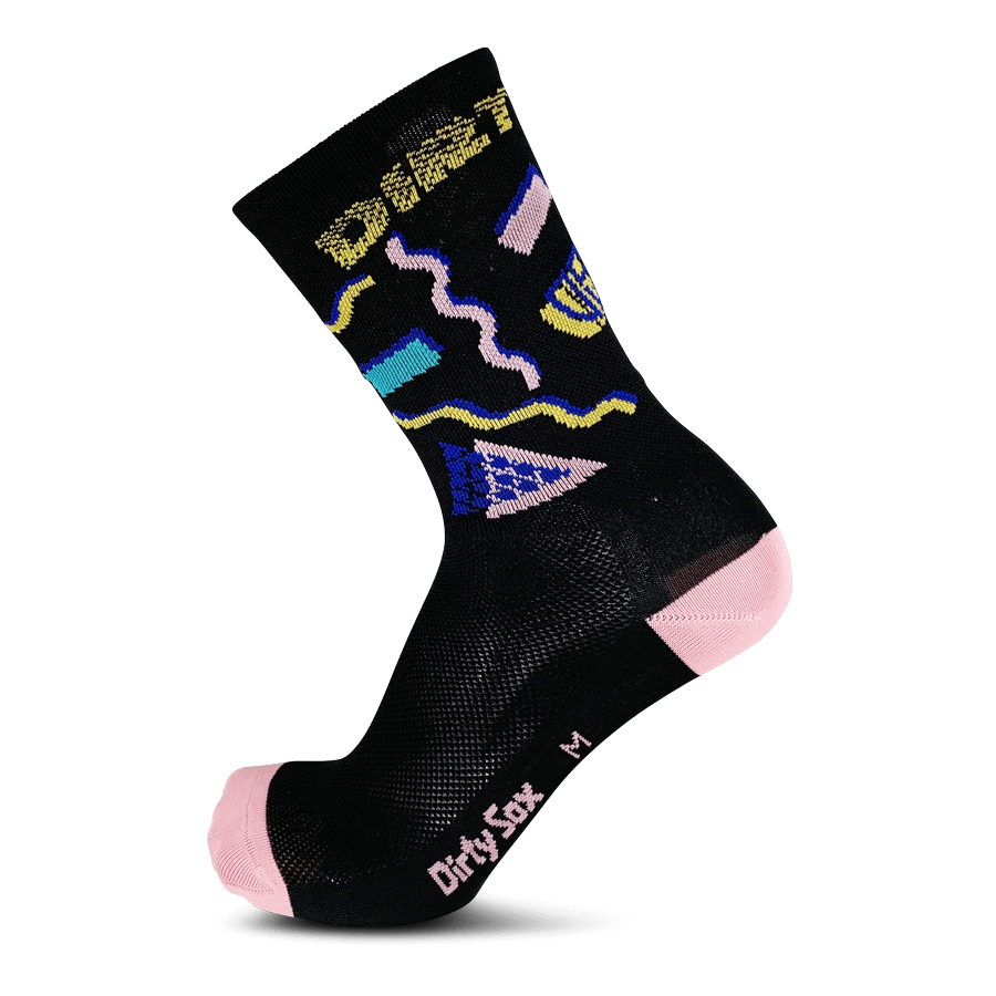 DirtySox Paar 80s 20cm - Black - M ( 40-43)