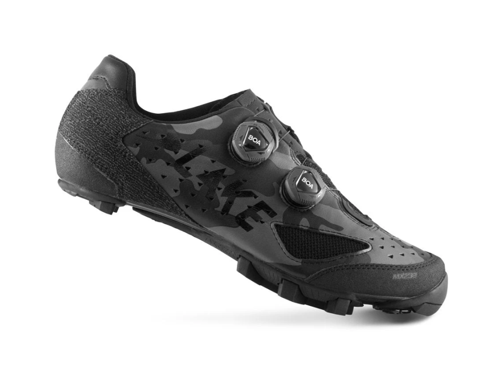 Lake Cycling MX238X Mountainbikeschuh Schwarz/Camo, 43