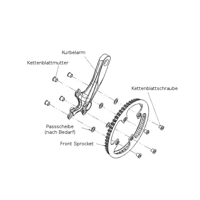 Gates Carbon Drive Distanzscheibe für Riemenscheibe 10x16x0.5mm