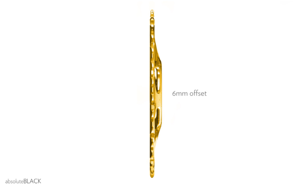 absoluteBLACK absoluteBLACK, Kettenblatt, OVAL, MTB, für Sram, DIRECT MOUNT, GXP - N/W, 6mm Versatz, GOLD, 30 Z...