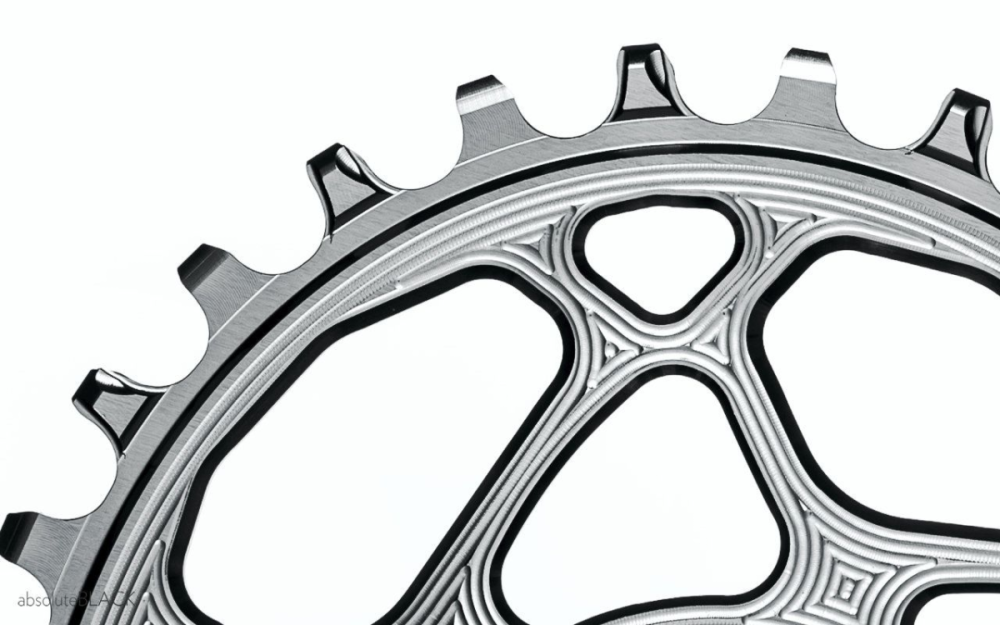 absoluteBLACK absoluteBLACK, Kettenblatt, OVAL, MTB, für Sram, DIRECT MOUNT, GXP, 3mm Versatz, Boost, TITANIUM,...