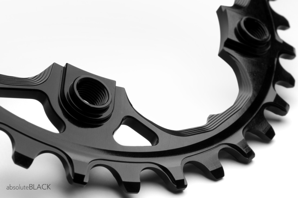 absoluteBLACK absoluteBLACK, Kettenblatt, OVAL, MTB, für Sram 94/4 N/W, integriertes Gewinde, BLACK only - nur ...