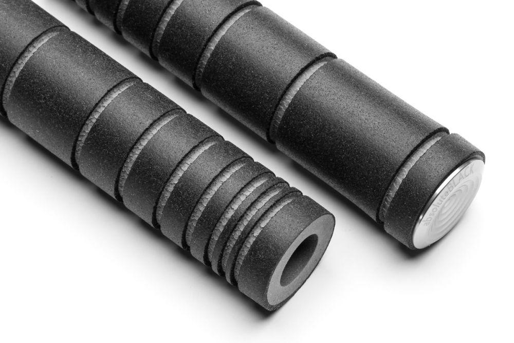 absoluteBLACK Griffe, SILICONE GRIPS, inkl. Alu-Endkappen
