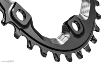 absoluteBLACK absoluteBLACK, Kettenblatt, OVAL, MTB, für Shimano XT M8000/MT700 , assysmetrischer Spider, N/W, ...