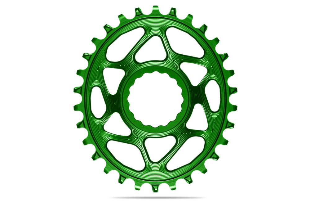 absoluteBLACK absoluteBLACK, Kettenblatt, OVAL, MTB, für RaceFace Cinch, Direct-Mount, - N/W, GREEN, 34 Zähne