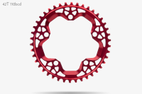 absoluteBLACK Kettenblatt, RUND, Gravel - Cyclocross, 1x 110/5, RED