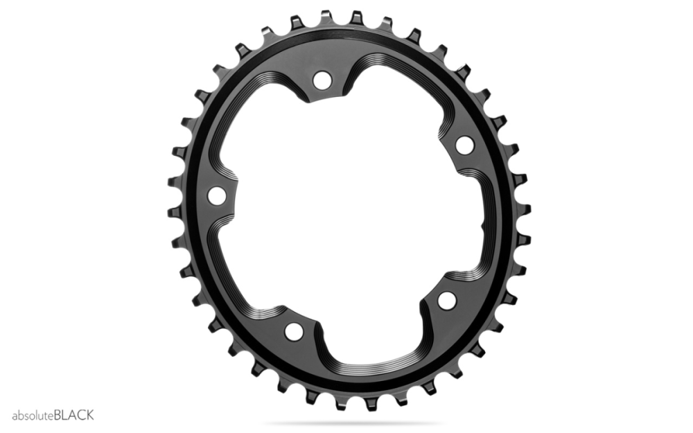 absoluteBLACK absoluteBLACK, Kettenblatt, OVAL, Gravel - Cyclocross, 1x 110/5, BLACK - SCHWARZ, 48 Zähne