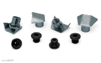 absoluteBLACK absoluteBLACK, Kettenblattschrauben, BOLTS M5, für SUP COMPACT, 110BCD/5, Bolt set for 48/32, BLA...