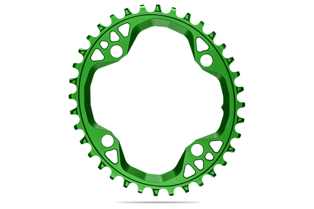 absoluteBLACK Kettenblatt, OVAL, MTB, 104/4 N/W, GREEN - GRÜN, 36 Zähne