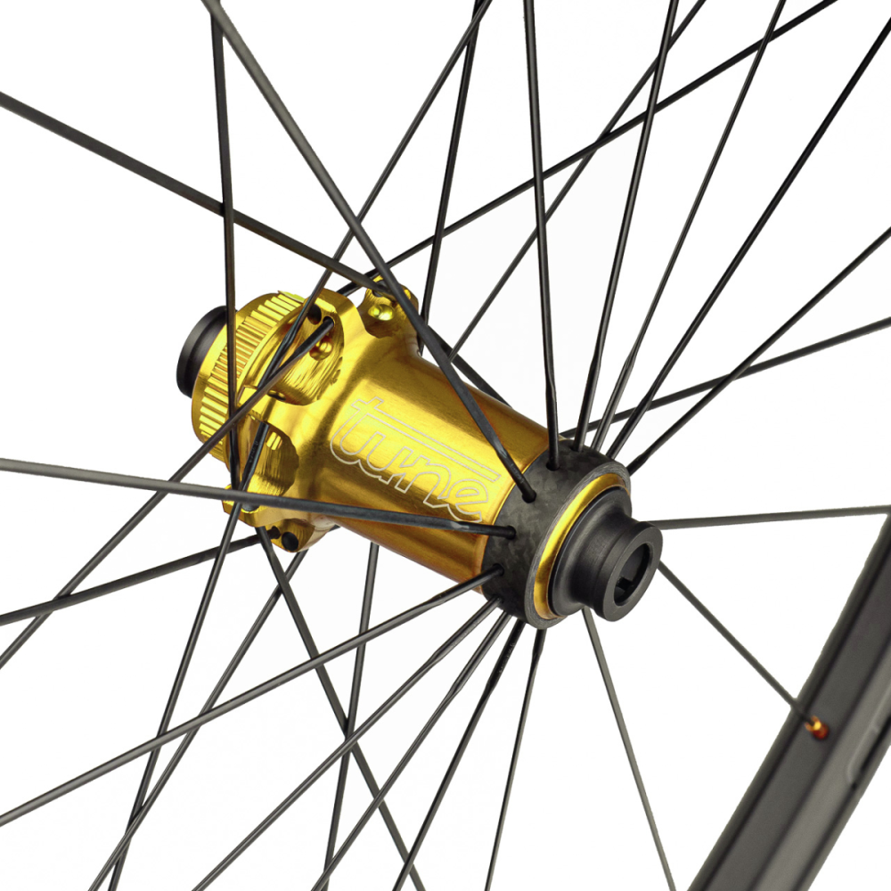 Tune Front Wheel Disc, Road Carbon, SB20Dsky, Princess CL 28h, 12mm, Standard Bearings