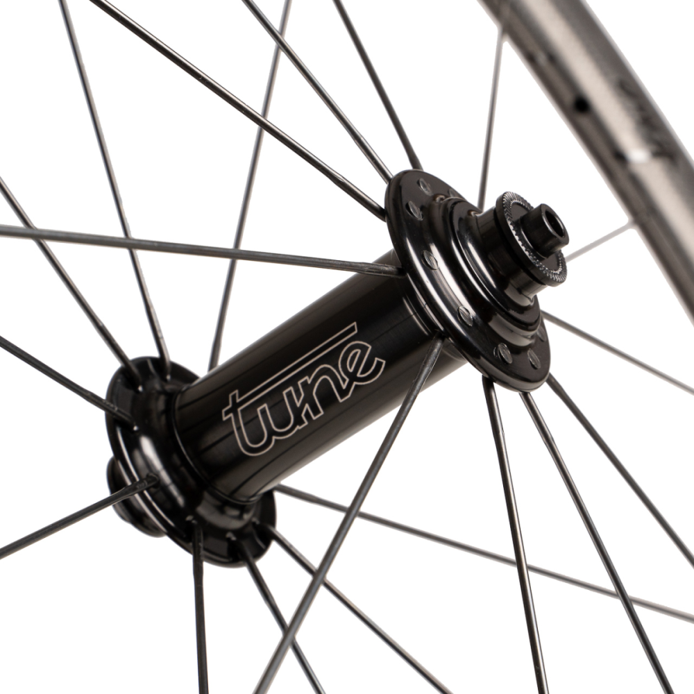 Tune Front Wheel Rim Brake, ROAD CARBON, SB45ed, Mig 20, QR5 Alu Caps