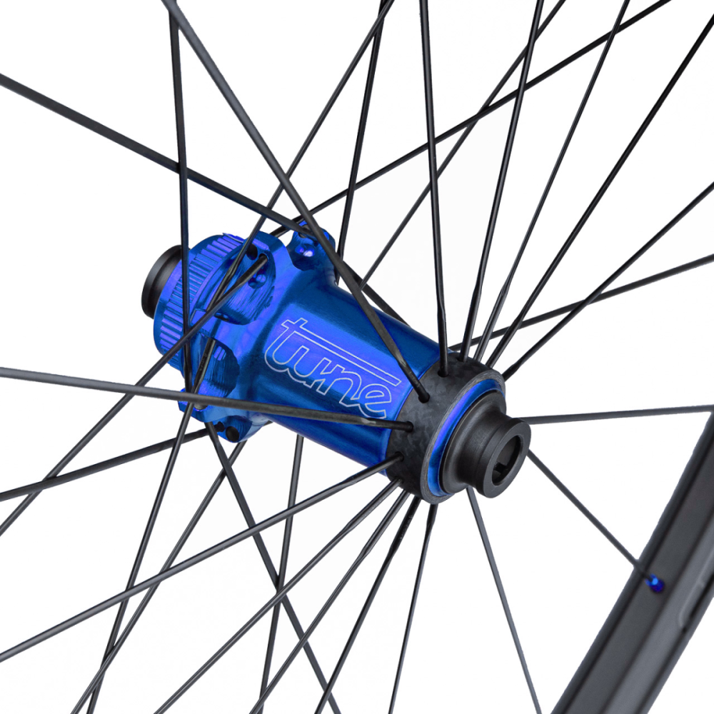 Tune Front Wheel Disc, Road Carbon, SB20Dsky, Princess CL 28h, 12mm, Standard Bearings